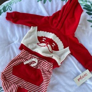 NWT baby cat & jack 2pc Christmas set